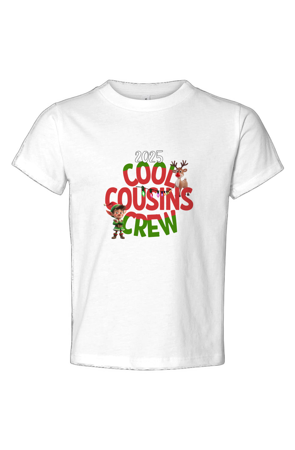 2025 Xmas Cool Cousins Crew Toddler Jersey Tee